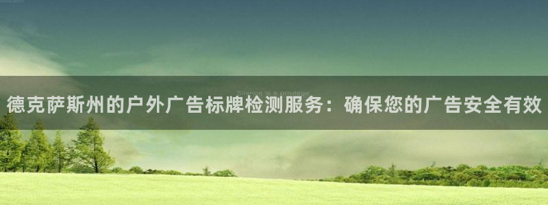 杏宇平台代理怎么样赚钱：德克萨斯州的户外广告标牌检测服务：确保您的广告安全有效