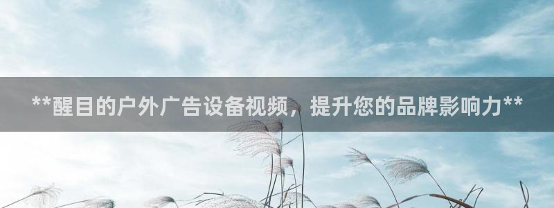 杏宇平台怎么样赚钱：**醒目的户外广告设备视频，提升您的品牌影响力**