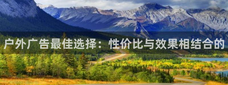 杏宇平台代理多少钱一次：户外广告最佳选择：性价比与效果相结合的