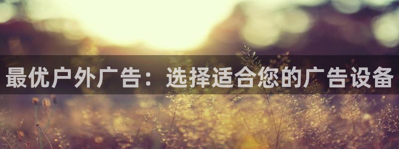 杏宇平台代理多少钱：最优户外广告：选择适合您的广告设备