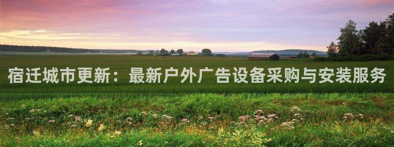 杏宇平台怎么样：宿迁城市更新：最新户外广告设备采购与安装服务