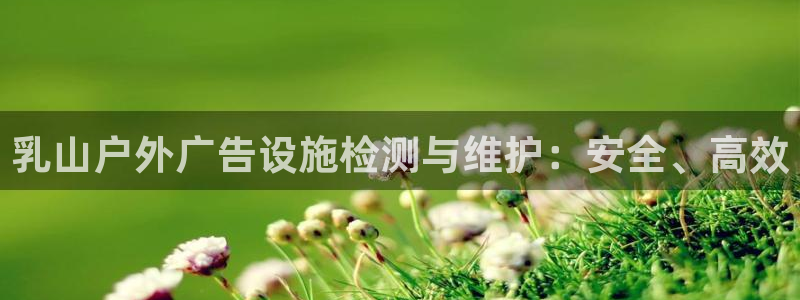 杏宇平台总代理是谁：乳山户外广告设施检测与维护：安全、高效
