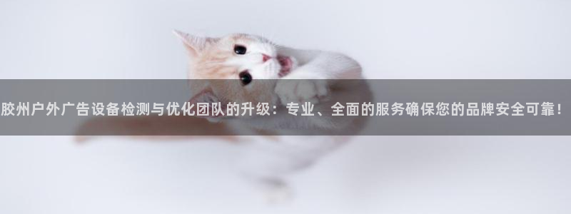 杏宇平台主管：胶州户外广告设备检测与优化团队的升级：专业、全面的服务确保您的品牌安全可靠！