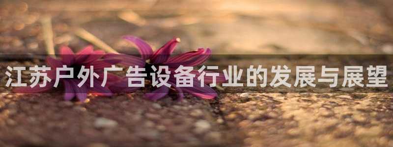 杏宇平台招商电话号码：江苏户外广告设备行业的发展与展望