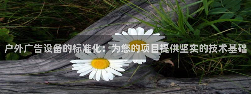 杏宇平台登陆：户外广告设备的标准化：为您