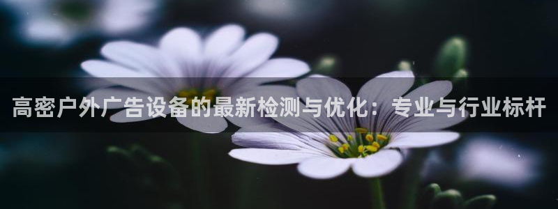杏宇平台提现为什么这么久呢：高密户外广告设备的最新检测与优化：专业与行业标杆
