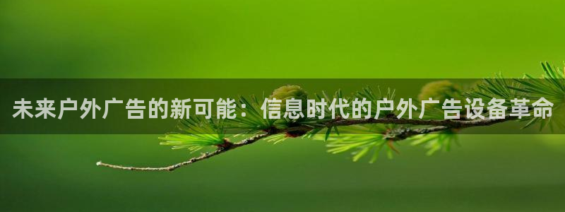 杏宇平台登录步骤图：未来户外广告的新可能：信息时代的户外广告设备革命
