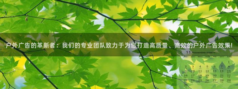 杏宇平台客服：户外广告的革新者：我们的专业团队致力于为您打造高质量、高效的户外广告效果!