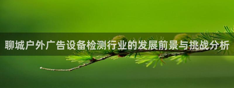 杏宇平台代理怎么赚钱的：聊城户外广告设备检测行业的发展前景与挑战分析